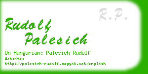 rudolf palesich business card